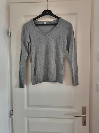 Pull femme col V