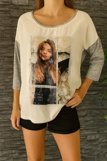 🌟 🩶Blouse Fluide Manches 3/4 – M by Maiocci – Taille L 🌟🩶 TBE