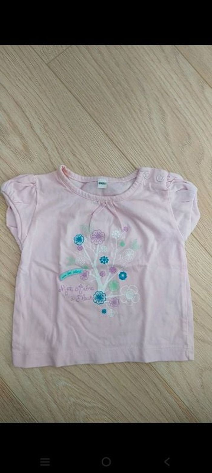 T shirt arbre fleurs 3 mois
