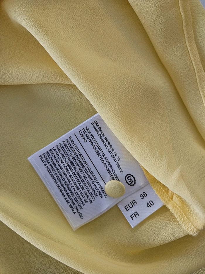 Yessica blouse jaune en voile taille 38 - photo numéro 11
