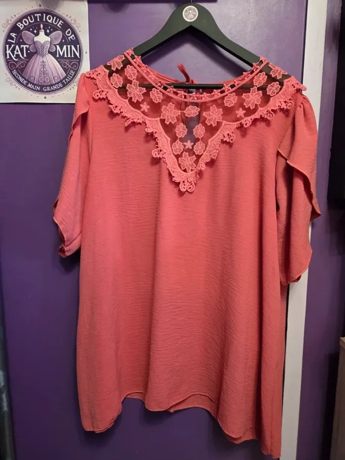 Blouse manches courtes fluide T52 Made in Italy