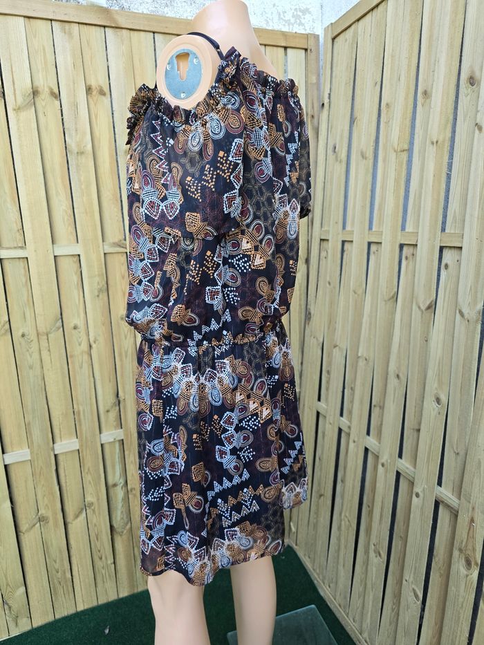 Robe fluide Épaules dénudées 🍒Mosquitos🍒taille XL - photo numéro 2