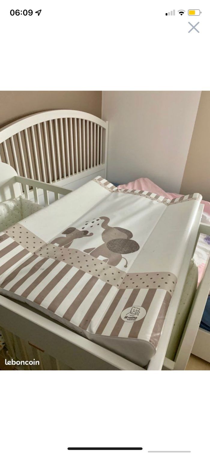 Plan à langer avec son matelas