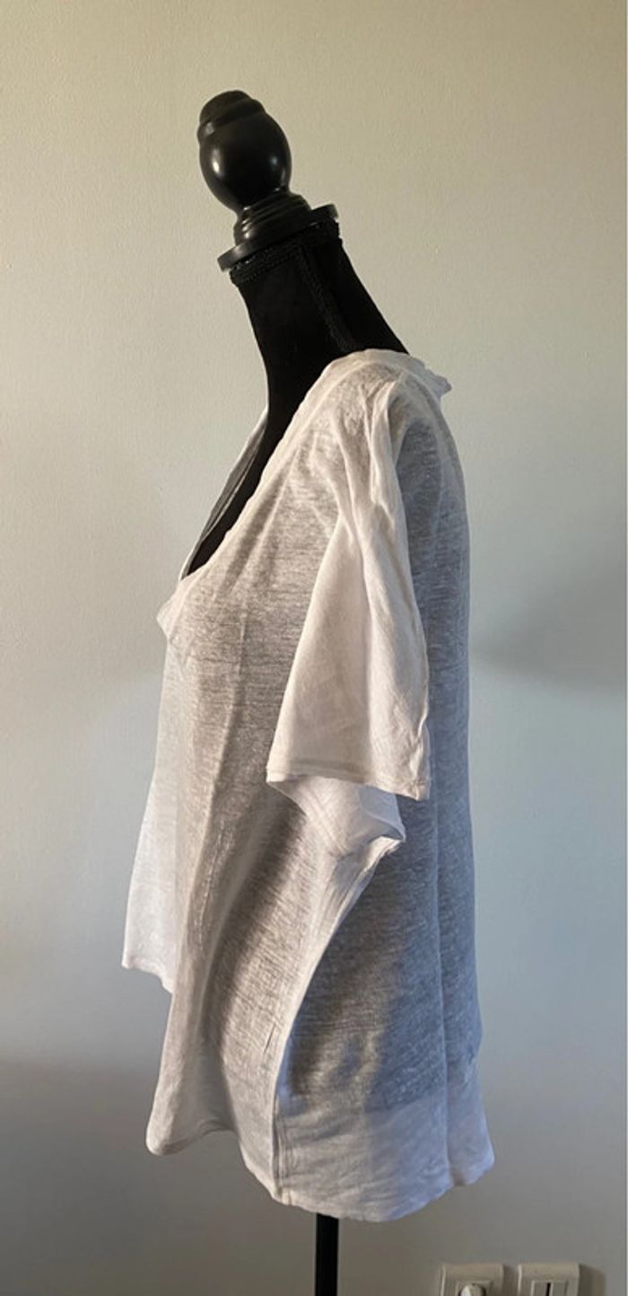 Tee shirt Massimo Dutti blanc taille M - photo numéro 5