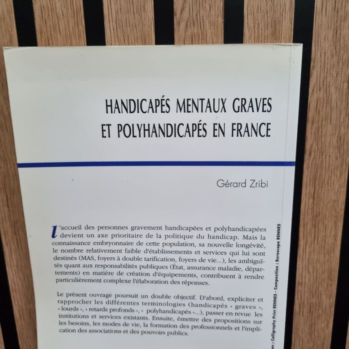 Handicapes mentaux graves et polyhandicapes en France - photo numéro 2