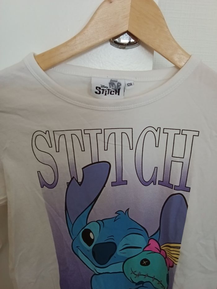 Tee-shirt Stitch blanc et multicolore - photo numéro 2