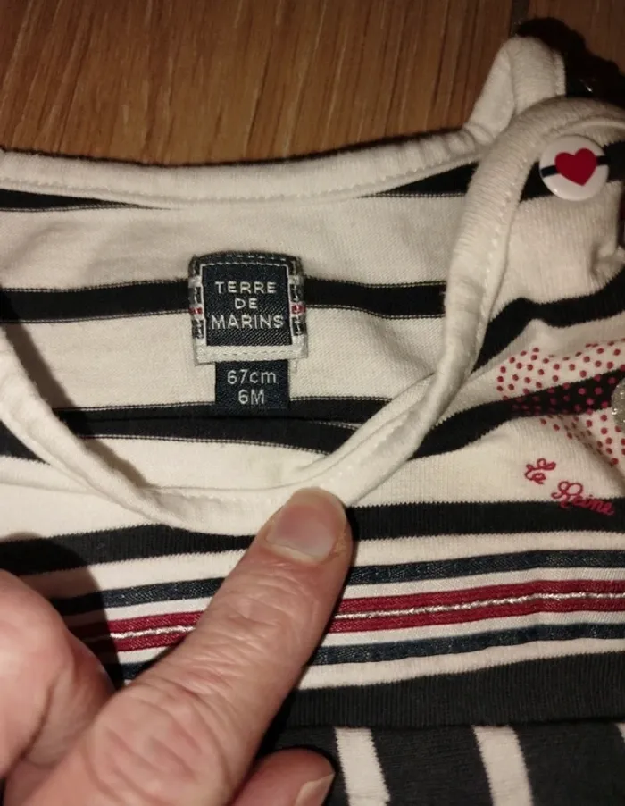 Robe bébé fille 6 mois neuve Terre de Marins - photo numéro 3