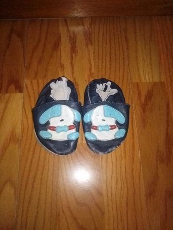 Chaussons cuir 6-12 mois