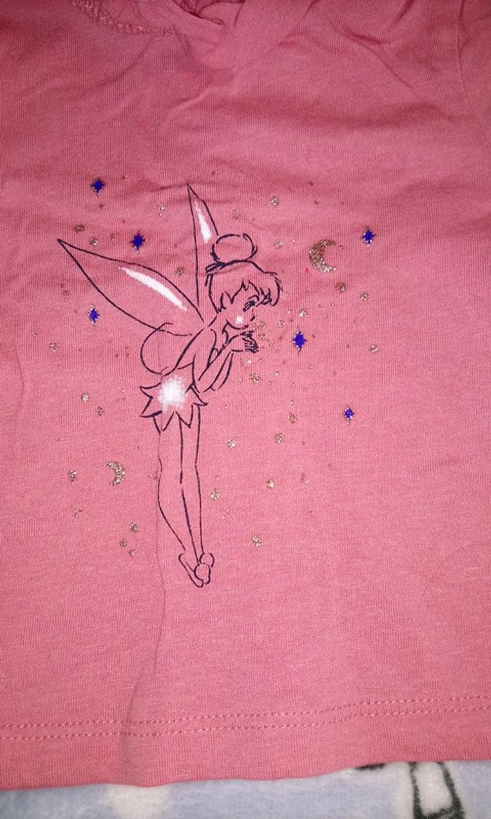T-shirt disney fée clochette 3 mois neuf - photo numéro 2