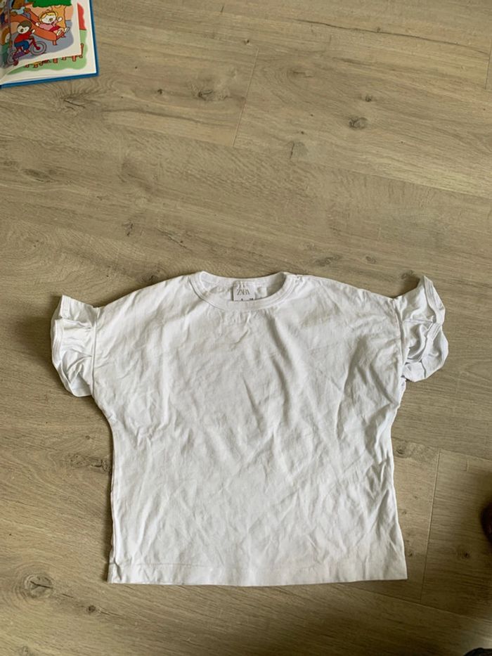 Tee-shirt blanc, Zara, 6 ans comme neuf