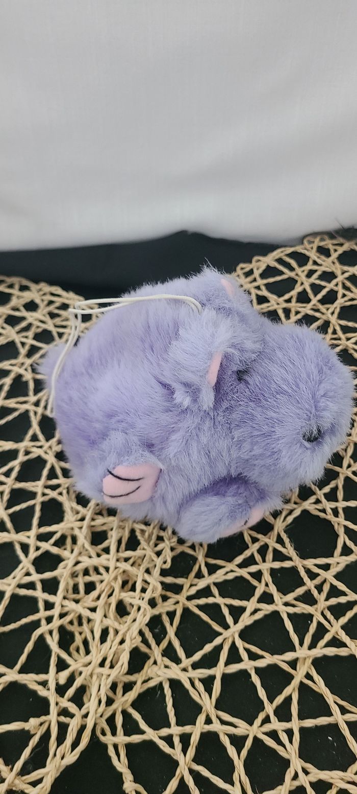 Peluche Swibco Puffkins violet hippopotame Henrietta peluche jouet vintage 1994 - photo numéro 5