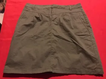 jupe verte kaki t40 poches latérales