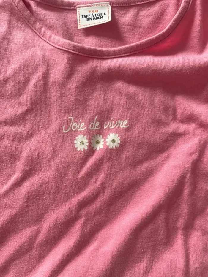 Teeshirt fille dentelle - photo numéro 2