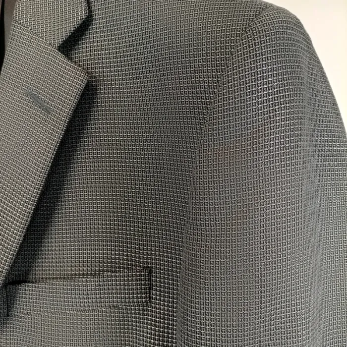 Veste grise - veste de costume grise quadrillée relief - A462 veste grise - photo numéro 3