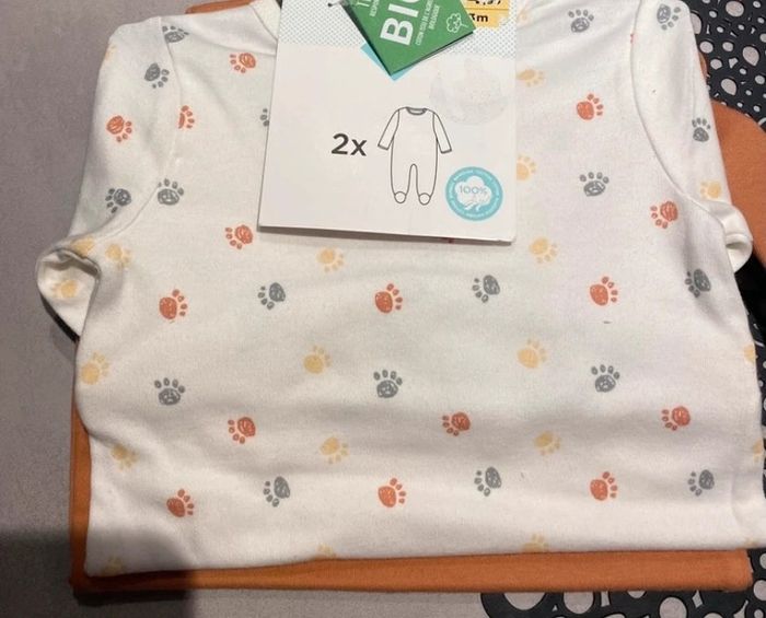 Lot de 4 grenouillères tex 3 mois - photo numéro 5