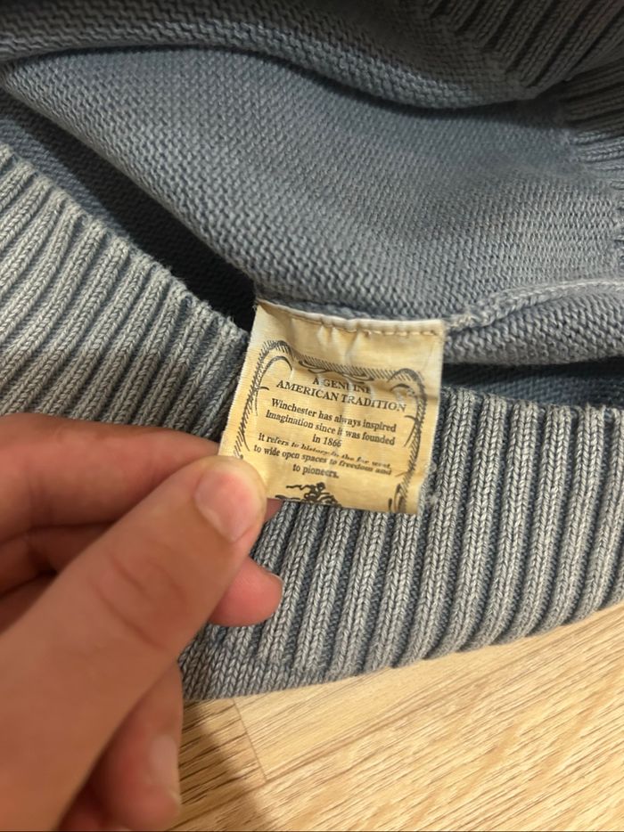 Pull Winchester gris, Taille L, Très bon état - photo numéro 3