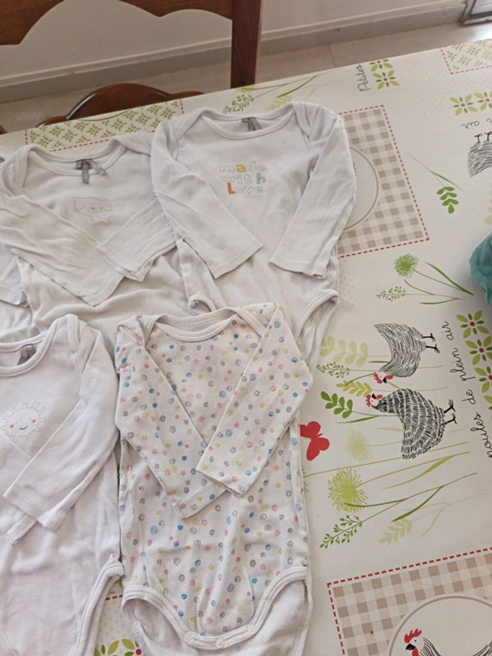 Lot de 5 bodies ML 9 mois - photo numéro 4
