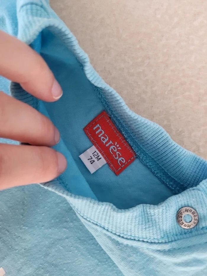 -shirt manches longues ou pull fin marese 12 mois - photo numéro 4
