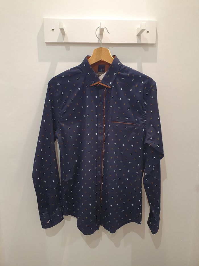Chemise Valence bleu marine Taille S (taille petit)