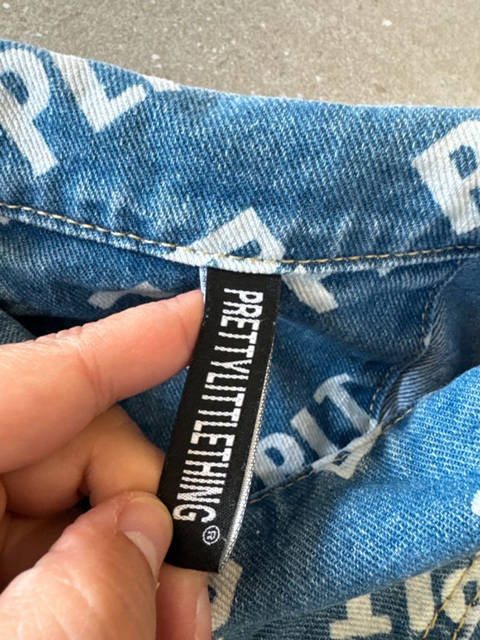 Veste en jean Pretty Little Thing, taille 34 ample - photo numéro 3