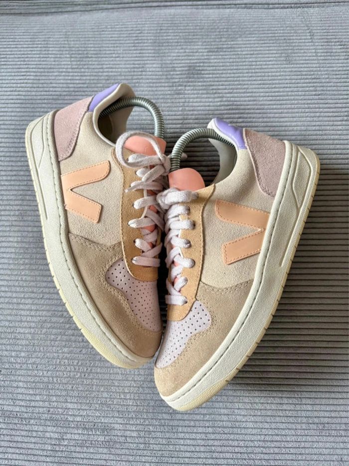 Chaussures veja V10 suede multicolore / taille 38 - photo numéro 2