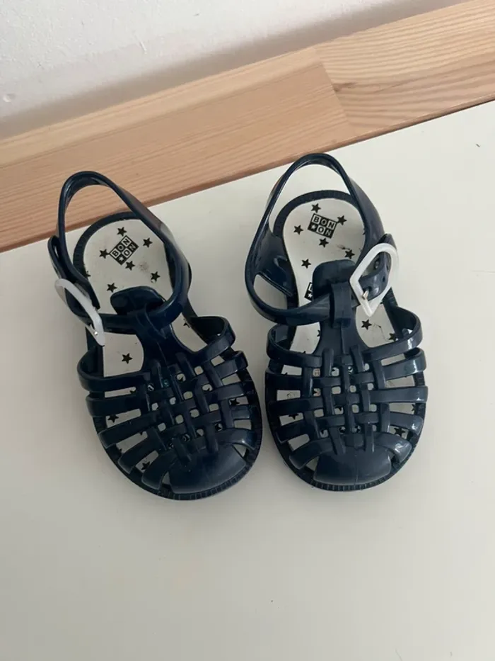 Sandales Méduse bébé – Taille 21 – Bleu marine - photo numéro 2