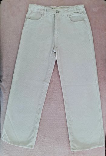 Pantalon en velours côtelé crème Levi's 10 ans Coupe large Baggy