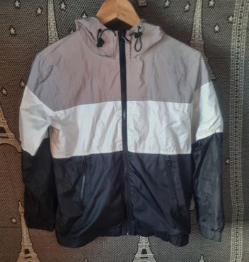 Veste coupe-vent imperméable phosphorescent 12ans Gémo