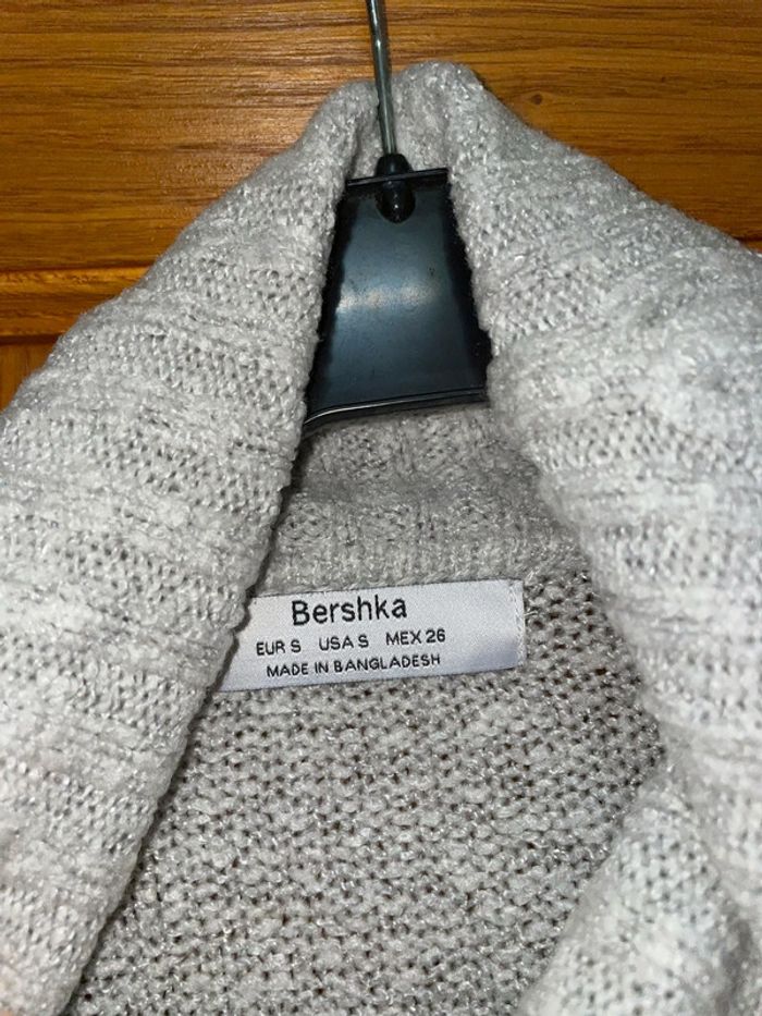 Pull gris col roulé - photo numéro 2