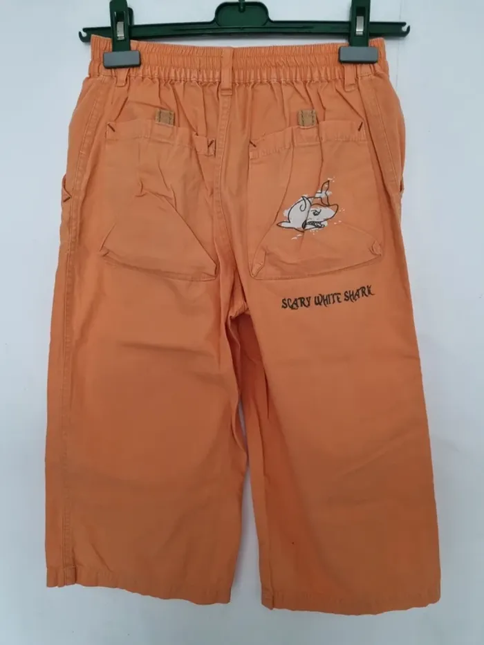 Bermuda élastiqué unisexe -Taille 12 ans - Kitesurf - Orange - photo numéro 2