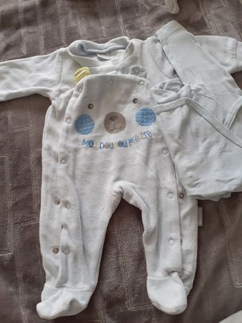 Pyjama naissance + body manche longue
