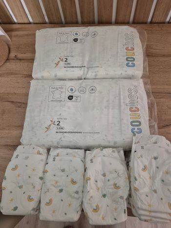 Couches taille 2 La marque en moins 