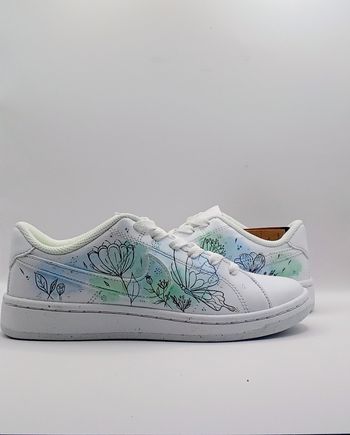 Nike court royal custom fleurs neuve taille 36