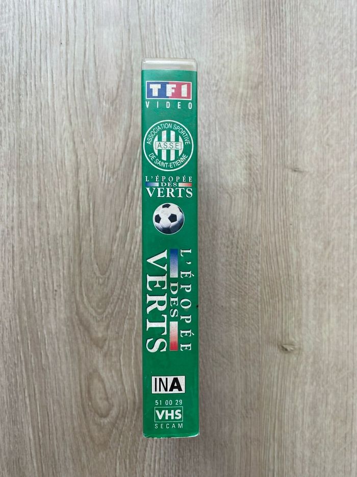 TF1 ASSE AS Saint-Étienne L'épopée des Verts Cassette Vidéo VHS Vintage Cinéma Collection Exclusive - photo numéro 2
