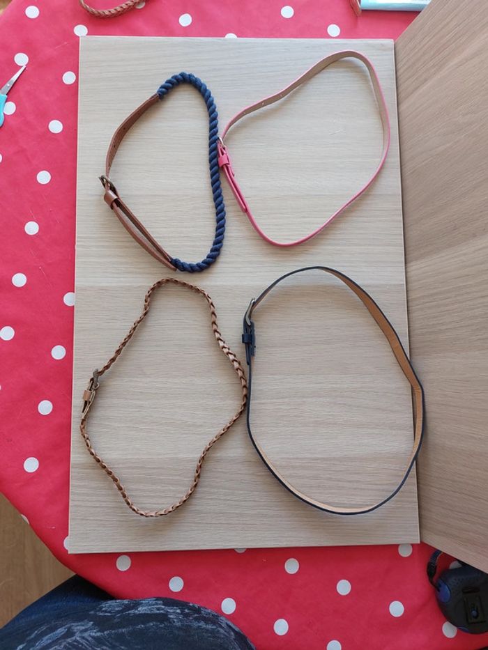 Lot de 4 ceintures enfant