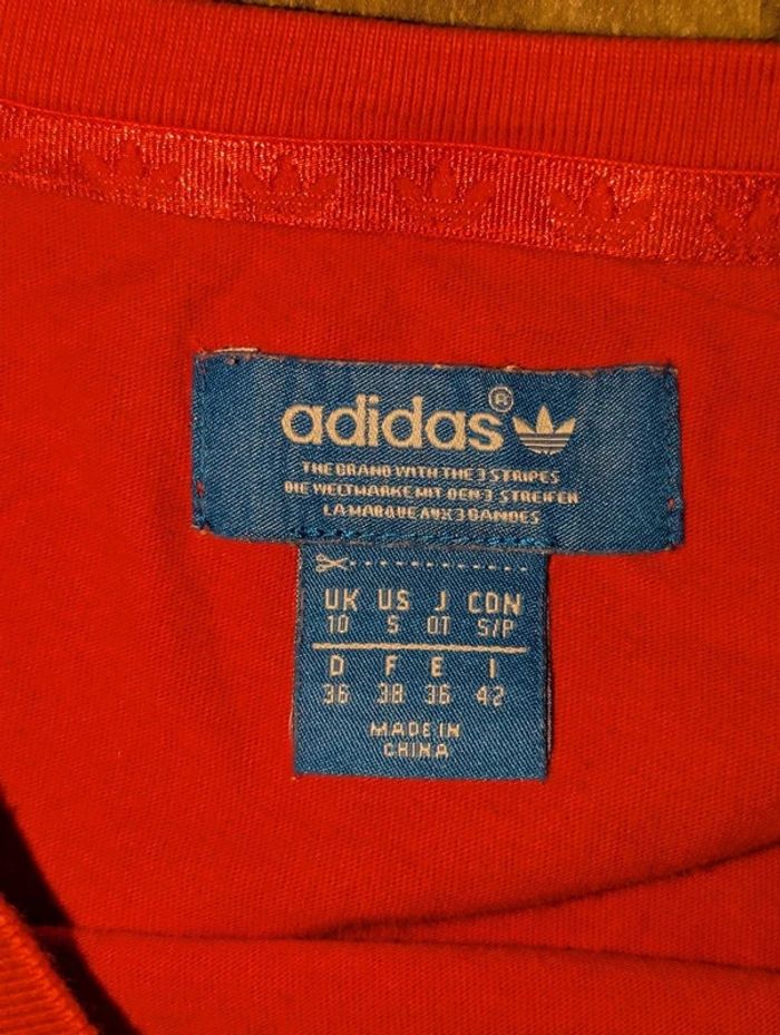 Tee-shirt Adidas Rouge Taille M - photo numéro 3