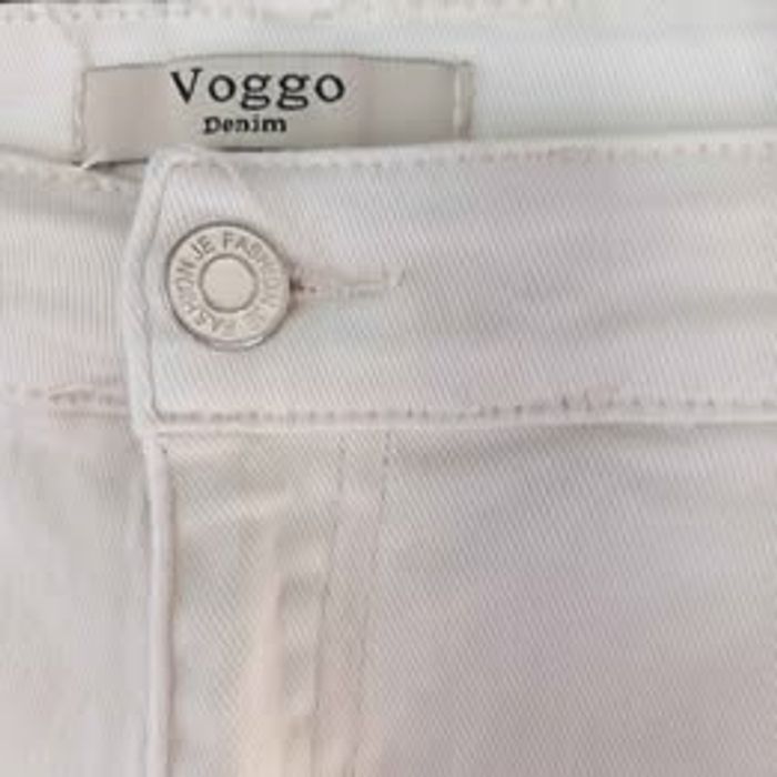 Jeans beige T44 Voggo - photo numéro 4