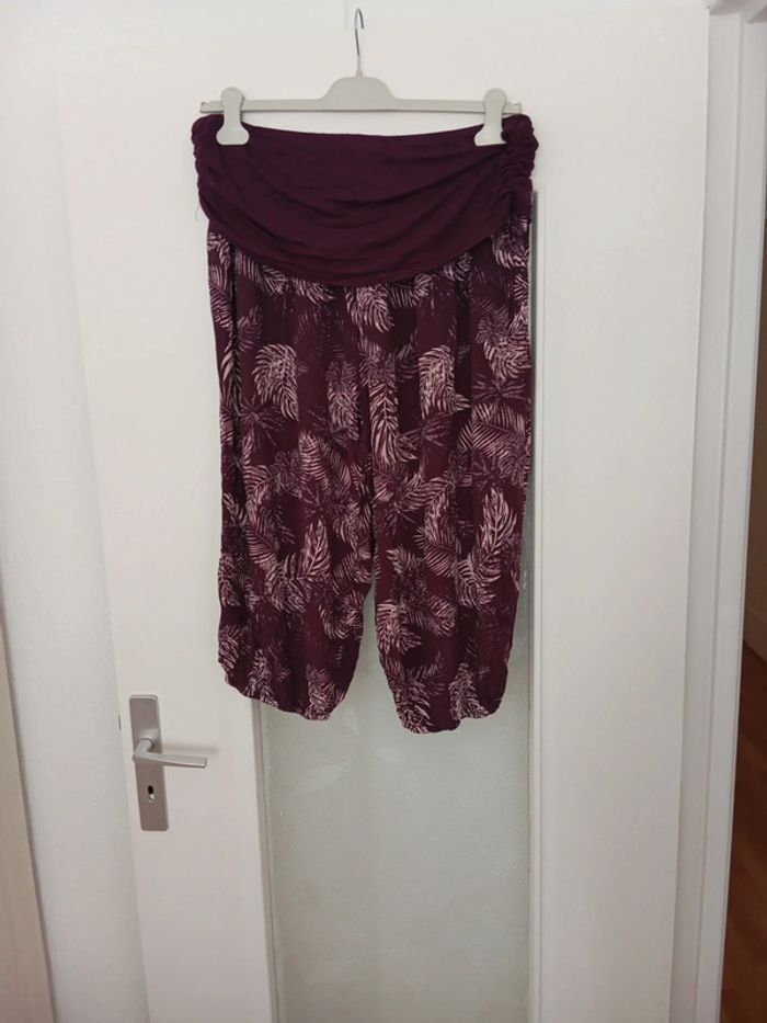 Pantacourt sarouel femme