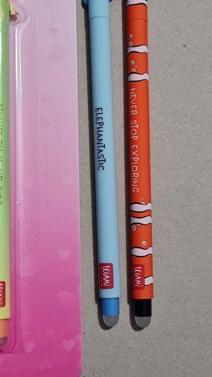 Legami Saint Valentin 2026 Oiseaux Amoureux + Poisson Némo Under the Sea + Éléphant = 4 Stylos - photo numéro 4