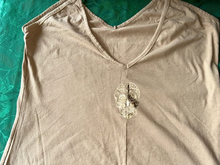 Combinaison pantalon beige skull Aroma - photo numéro 2