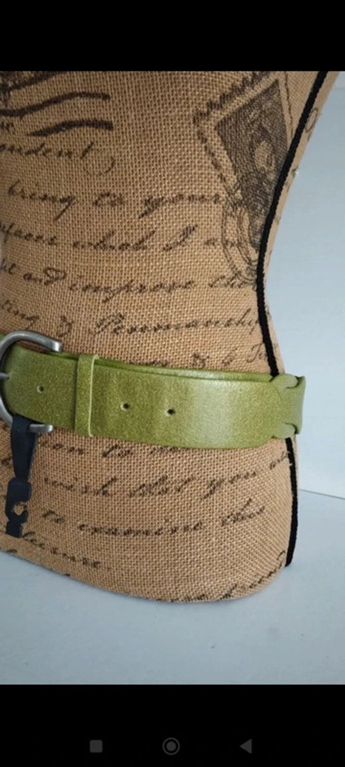 Ceinture verte croisée 90 cm femme - photo numéro 9