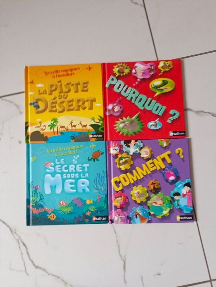 Lot de 4 livres pour enfants Nathan