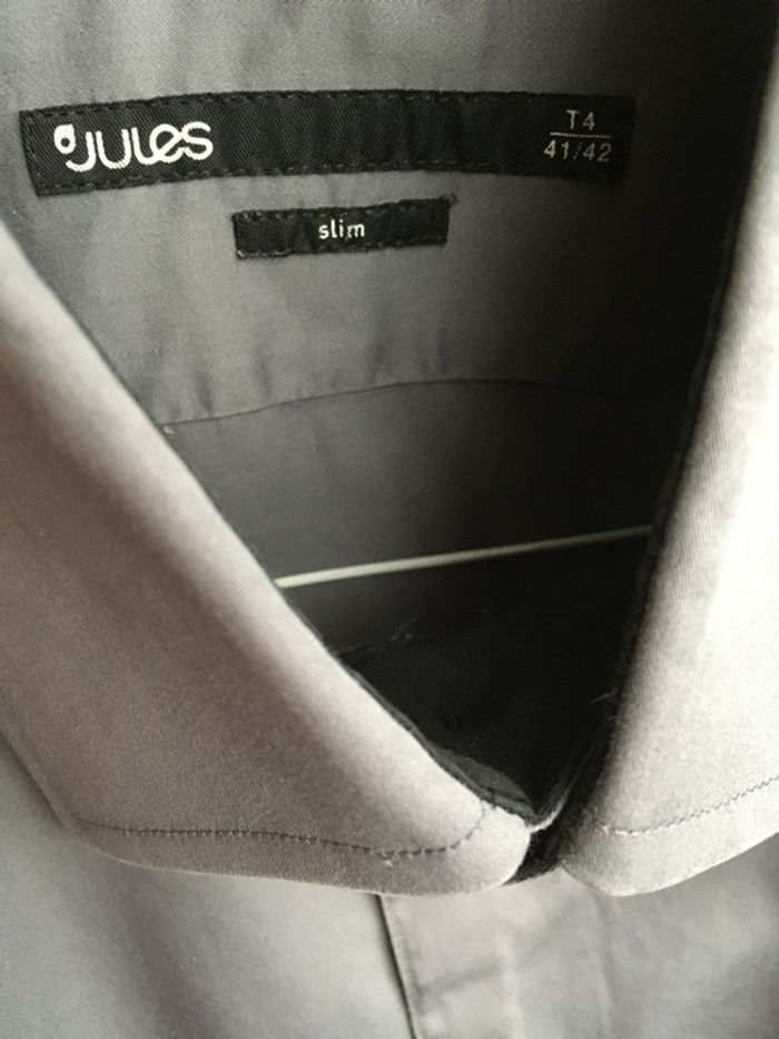 Chemise gris homme - photo numéro 4