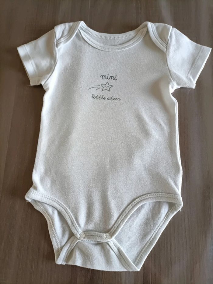 Lot de 4 bodies manches courtes Gémo 3 mois - photo numéro 8