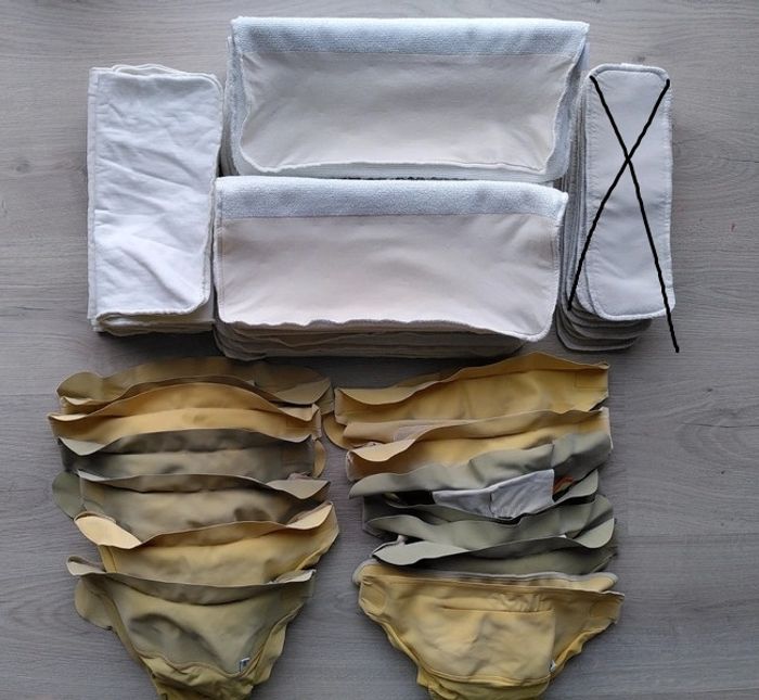 Lot couches lavables Hamac et inserts - photo numéro 2