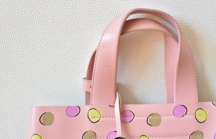 Sac Furla Rose à Pois - Bon état - photo numéro 7