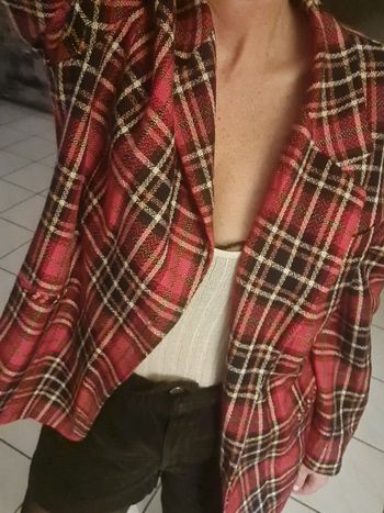 Veste carreaux ecossaise vintage weinberg paris