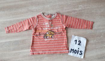 Maillot t-shirt 12mois garçon Manches longues
