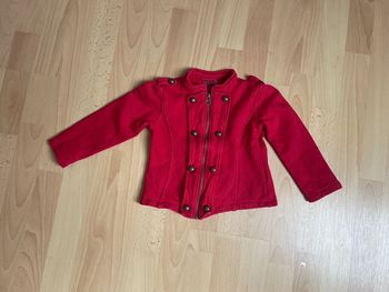 Veste rouge rock & rebel 4 ans