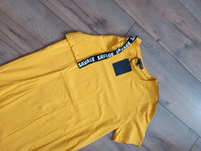 Tee shirt jaune homme manches courtes L - photo numéro 2